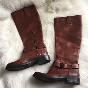 Vince Camuto tall leather side zip boots